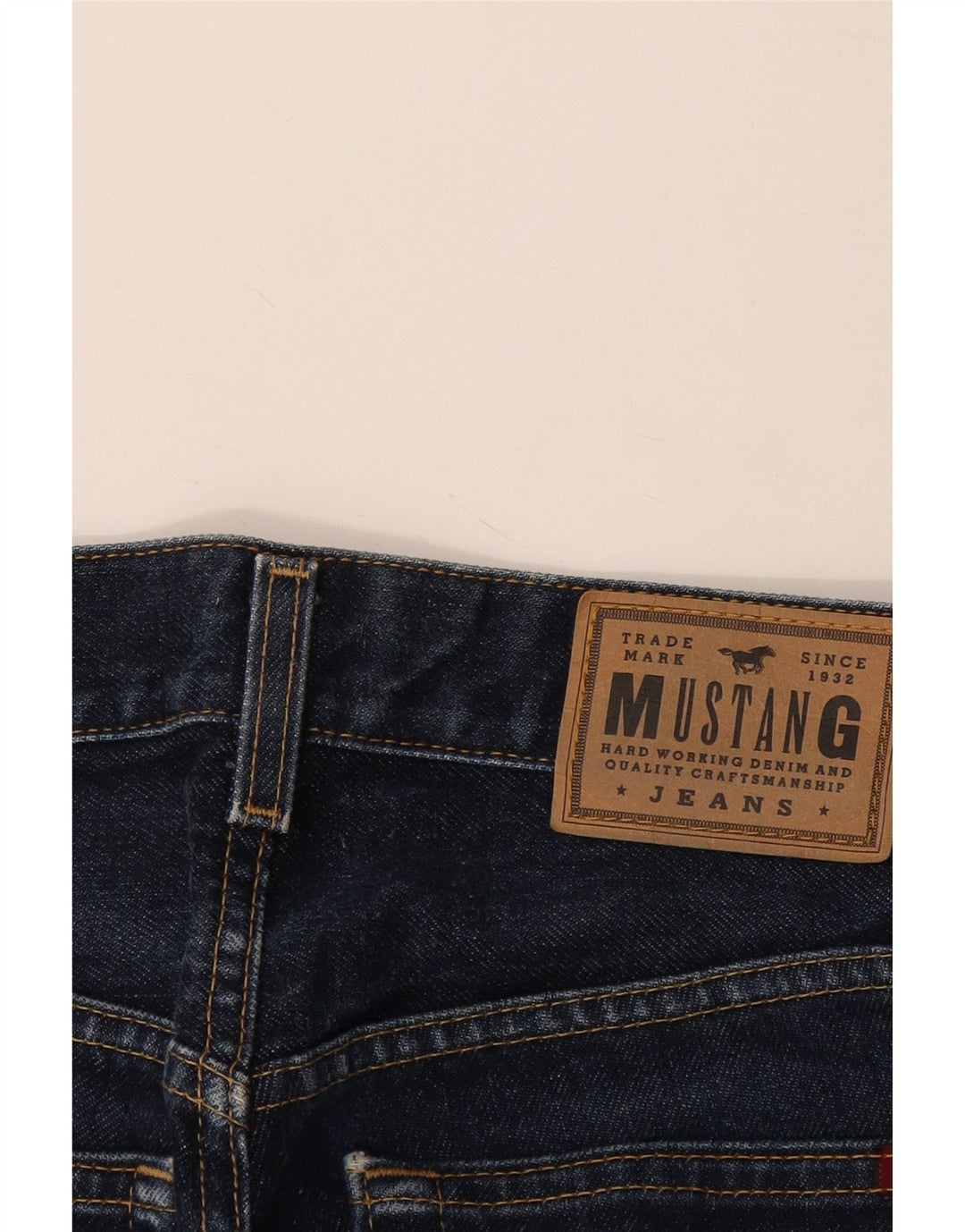 Jeans dritti da uomo Mustang W28 L30 Blu navy