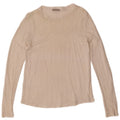 Top Zara da donna a maniche lunghe UK 12 medio bianco sporco floreale