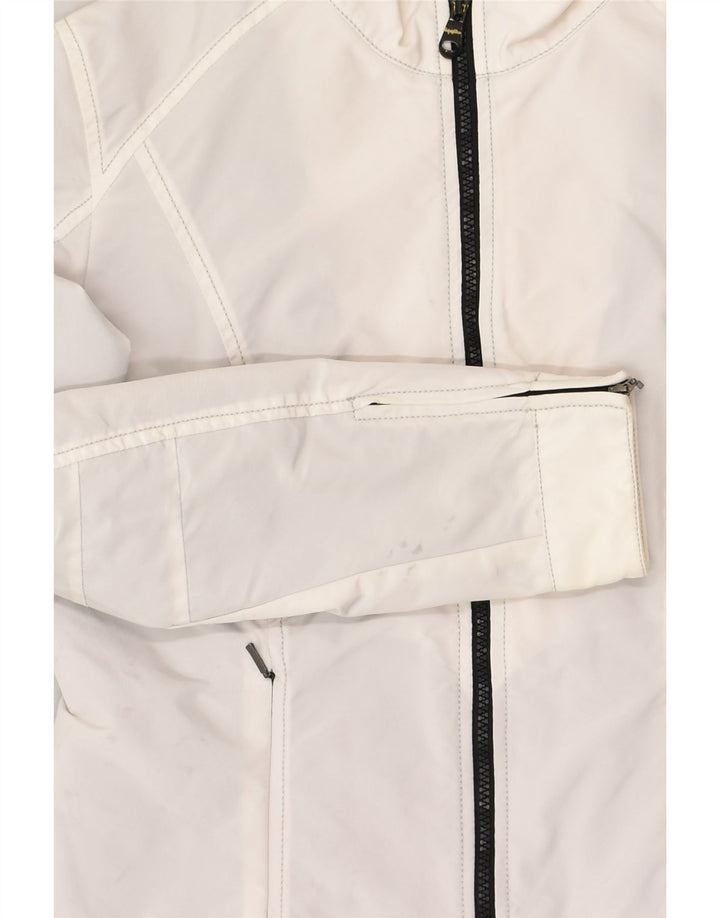 REFRIGIWEAR Womens Bomber Jacket IT 46 Large White Polyamide | Vintage Refrigiwear | Thrift | Second-Hand Refrigiwear | Used Clothing | Messina Hembry 