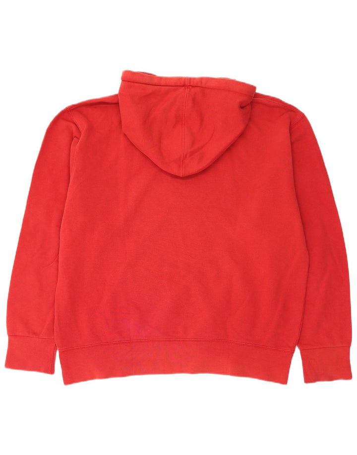 Felpa con cappuccio grafica da uomo Converse grande in cotone rosso