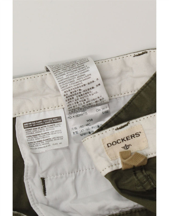 DOCKERS Pantaloncini cargo da uomo W58 6XL cotone kaki