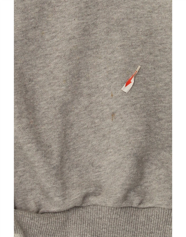 Felpa grafica da donna Adidas Jumper UK 8 Small Grey Colourblock