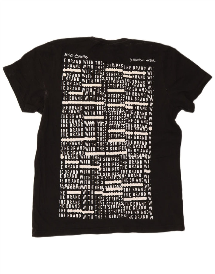 ADIDAS Mens Graphic T-Shirt Top Medium Black