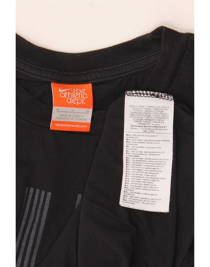 T-shirt grafica da uomo Adidas Top in cotone nero medio