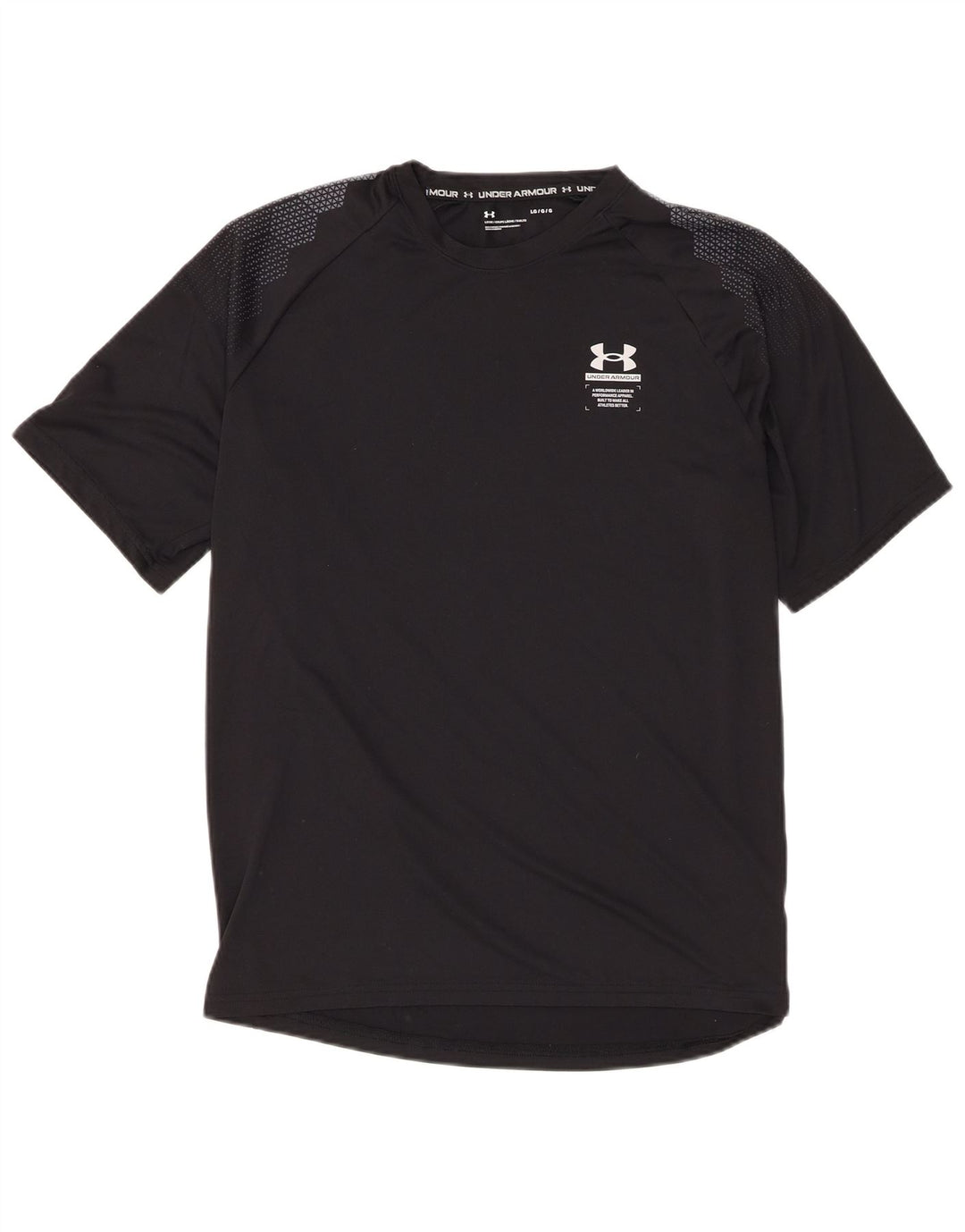 T-shirt da uomo Under Armour Top grande in poliestere nero