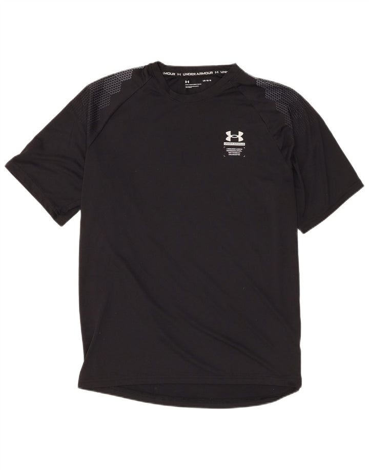 T-shirt da uomo Under Armour Top grande in poliestere nero