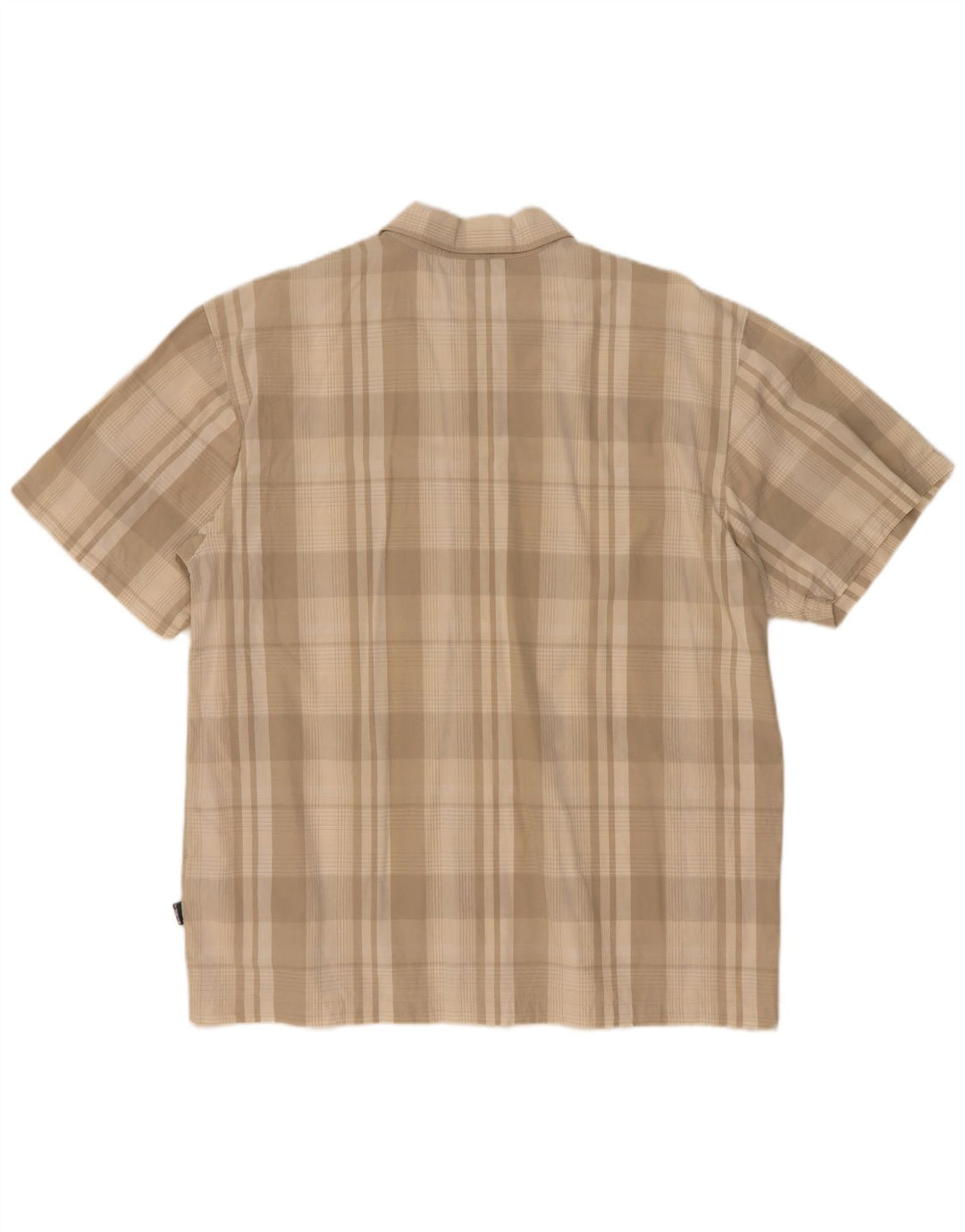 Camicia a maniche corte da uomo O'Neill in cotone a quadri beige medio