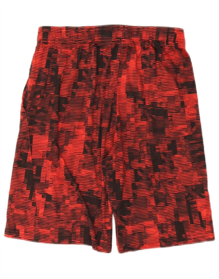 Pantaloncini sportivi UNDER ARMOUR Heat Gear da ragazzo 13-14 anni XL Rosso geometrico