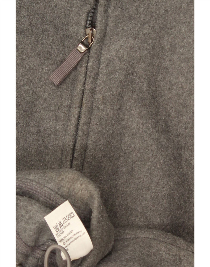 Giacca in pile oversize da donna Marks & Spencer UK 10 Small Poliestere grigio