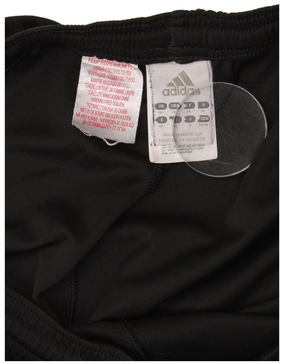 Pantaloncini sportivi ADIDAS Climalite da uomo medio nero in poliestere