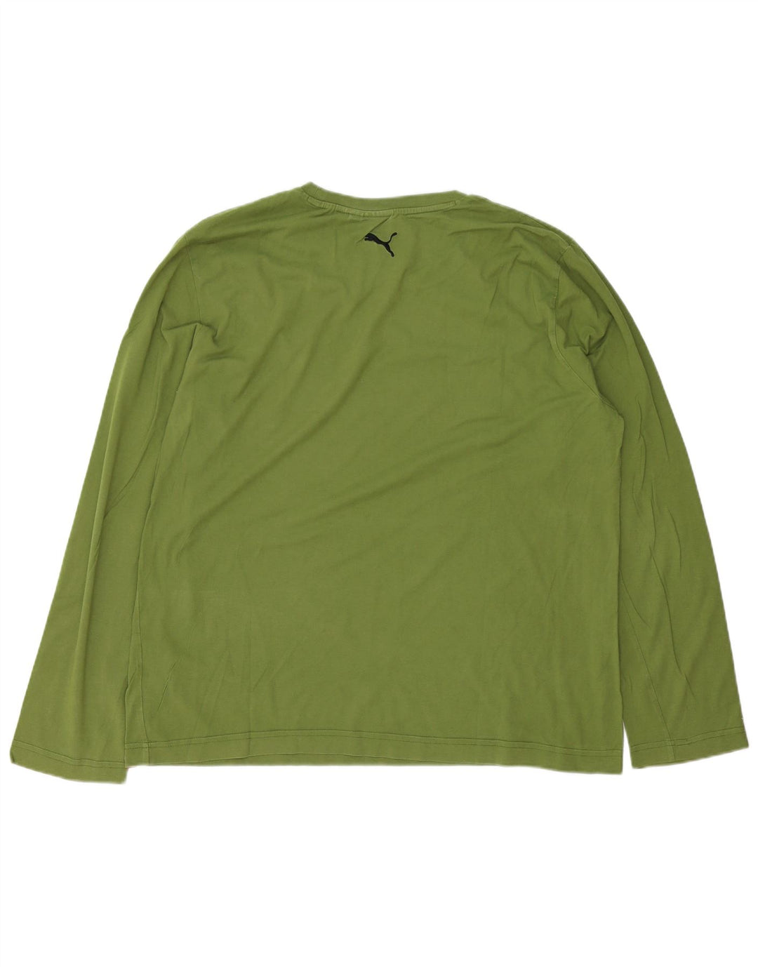 Puma Maglietta grafica da uomo a maniche lunghe XL in cotone verde