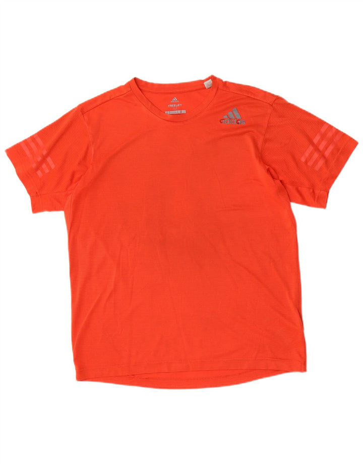 T-shirt Adidas Climacool da uomo Top rosso medio in poliestere
