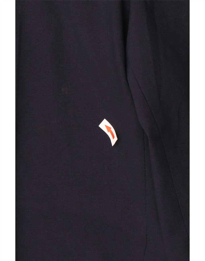 Pantaloni da abito affusolati da uomo Marks & Spencer W40 L29 poliestere blu navy