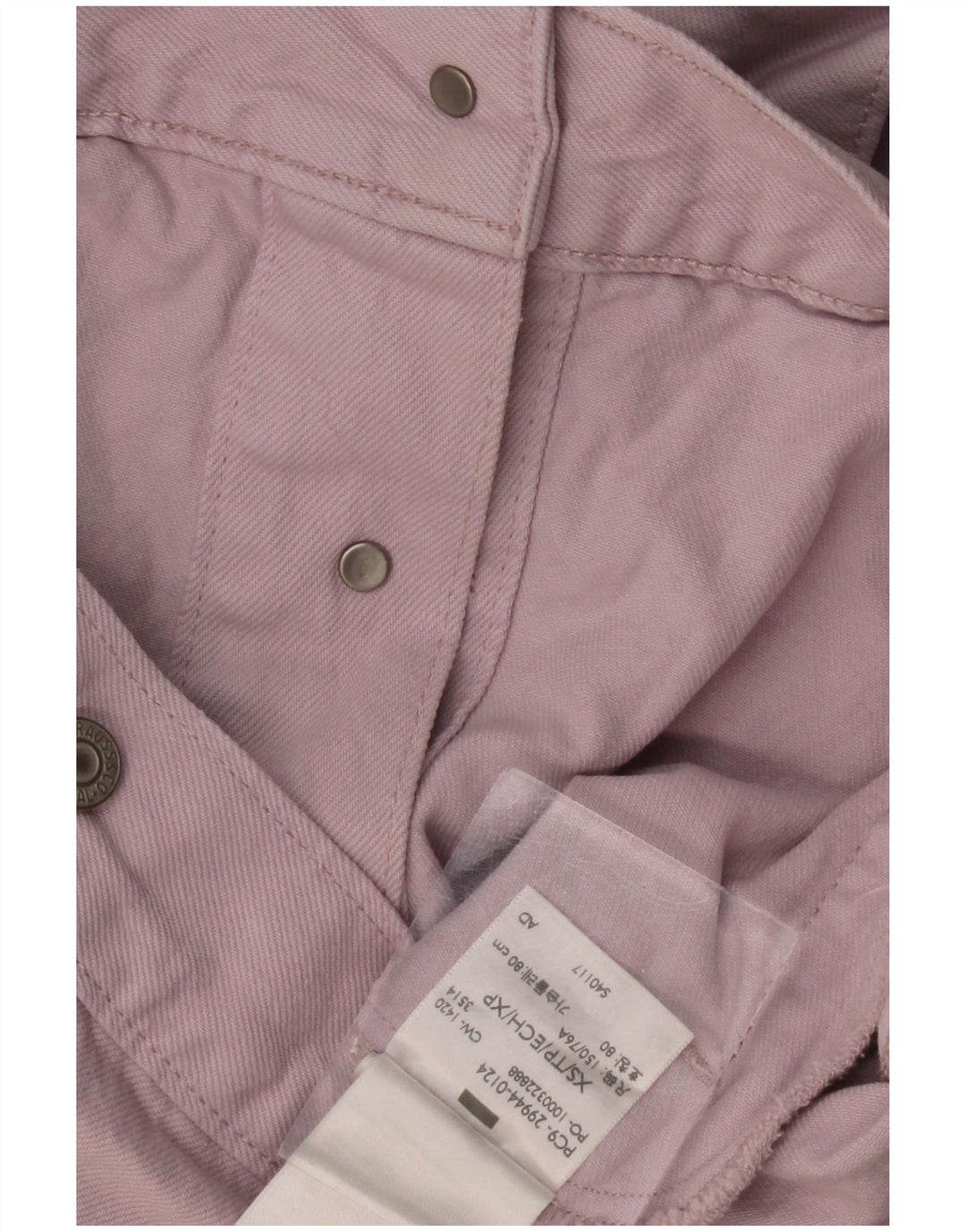 Giacca di jeans da donna LEVI'S UK 6 XS cotone viola