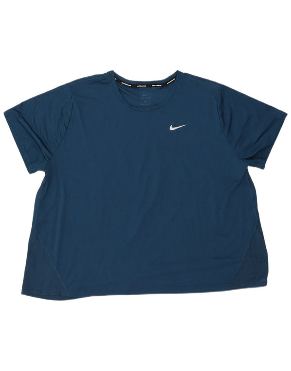 T-shirt Nike Dri Fit da uomo 3XL blu navy
