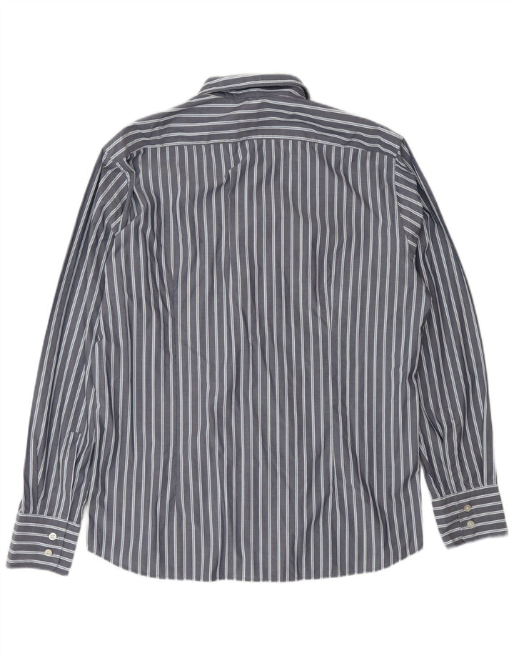 Camicia da uomo Regular Fit Hugo Boss, cotone a righe grandi blu