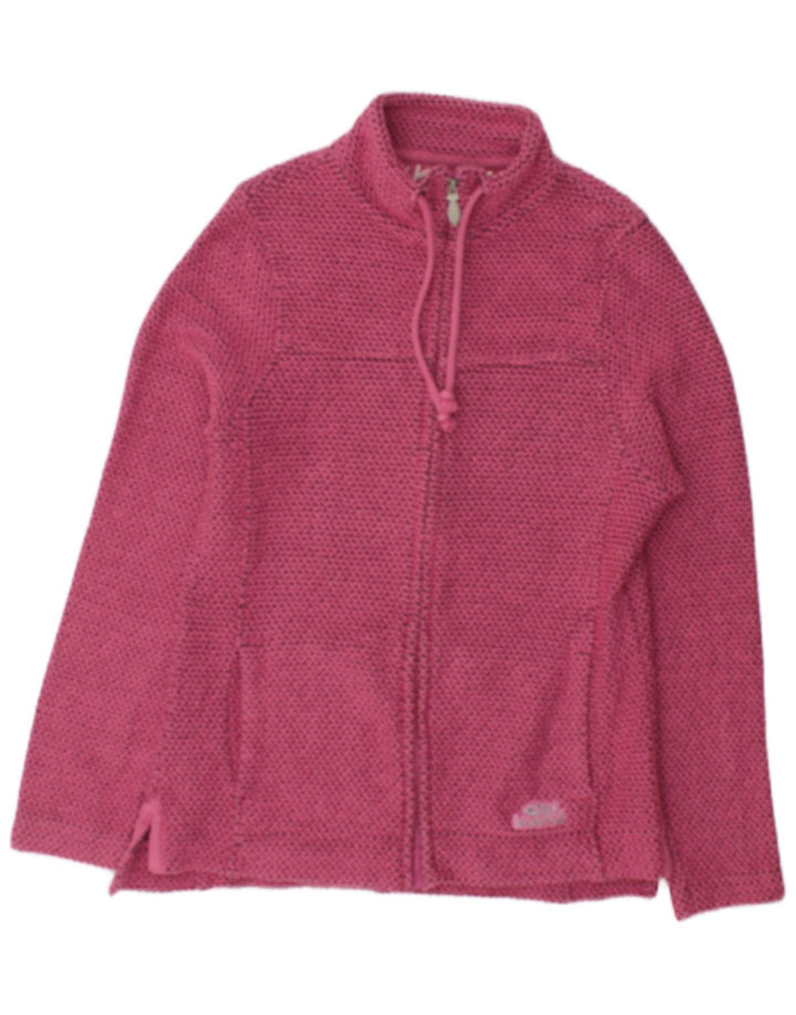 Maglione cardigan da donna Weird Fish UK 10 piccolo cotone rosa