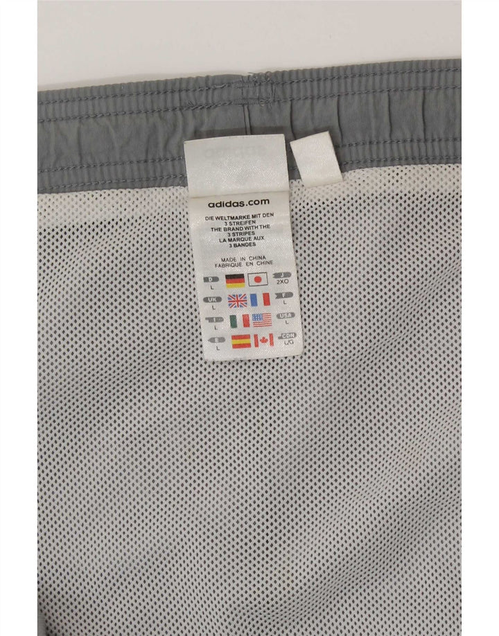 Pantaloncini da bagno da uomo Adidas Large grigi in poliammide