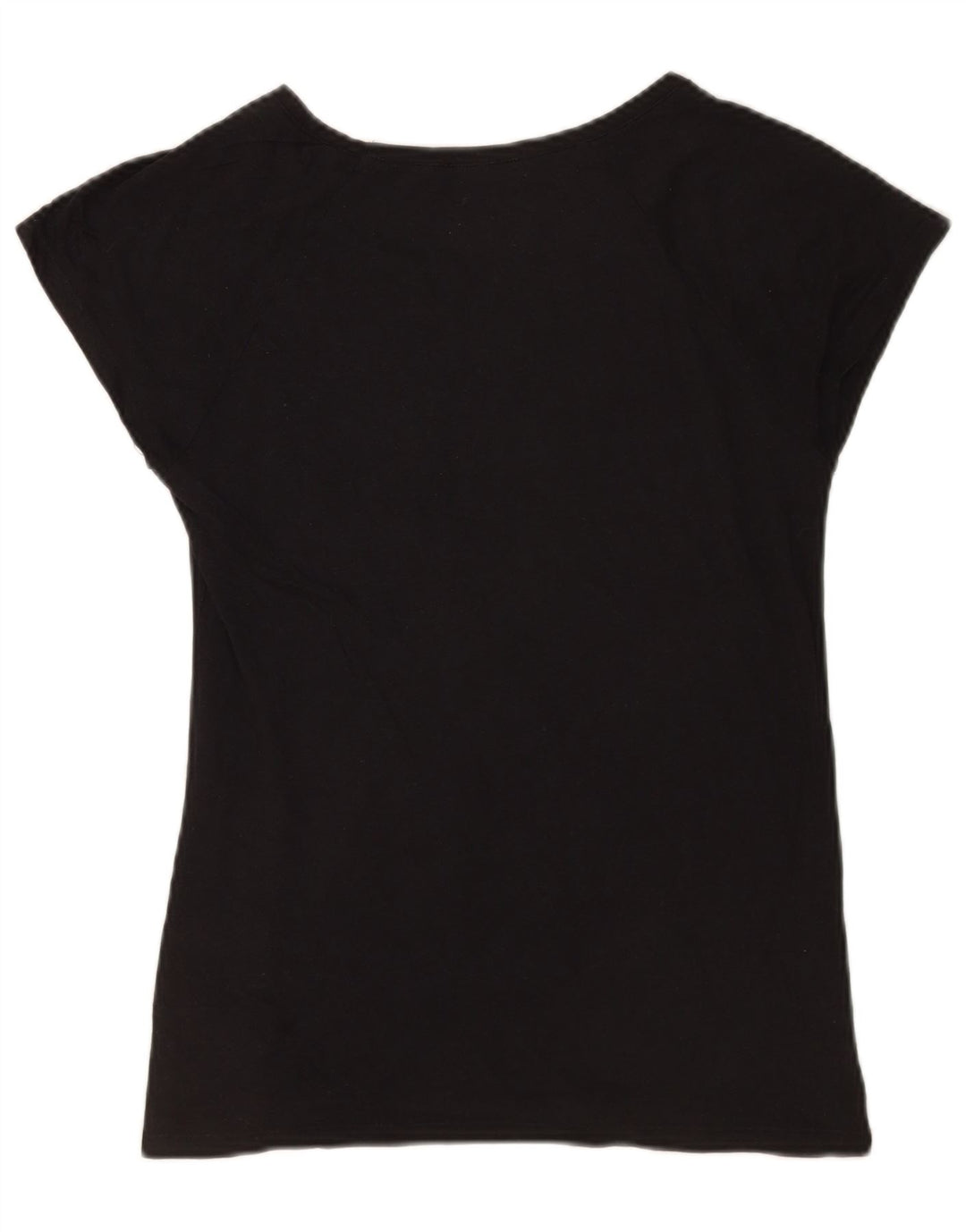 T-shirt grafica da donna Zara Top UK 12 cotone nero medio