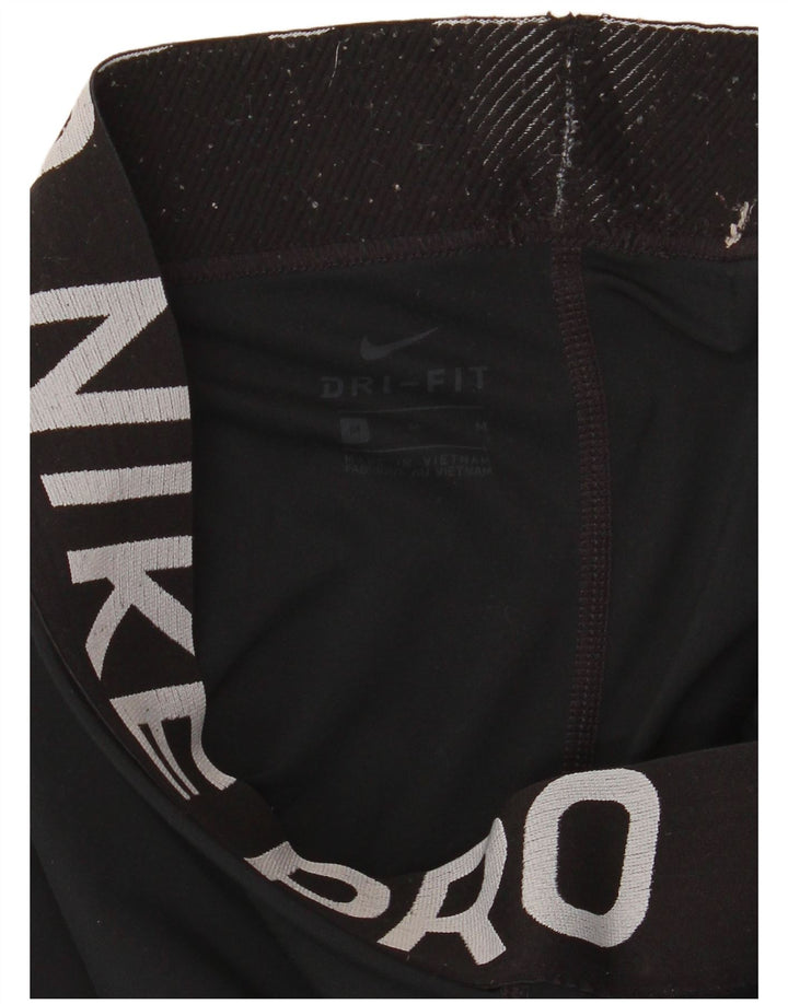 Leggings grafici Nike Dri Fit da donna UK 14 medio nero