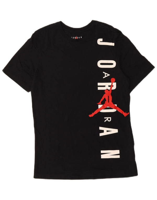 T-shirt grafica da uomo Jordan Top in cotone blu navy medio