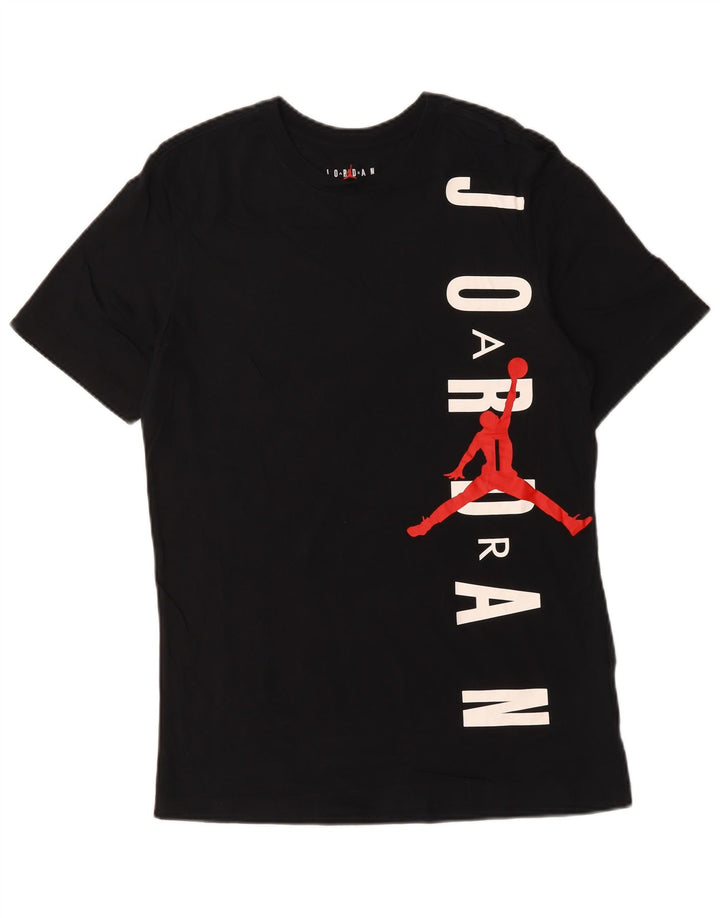 T-shirt grafica da uomo Jordan Top in cotone blu navy medio