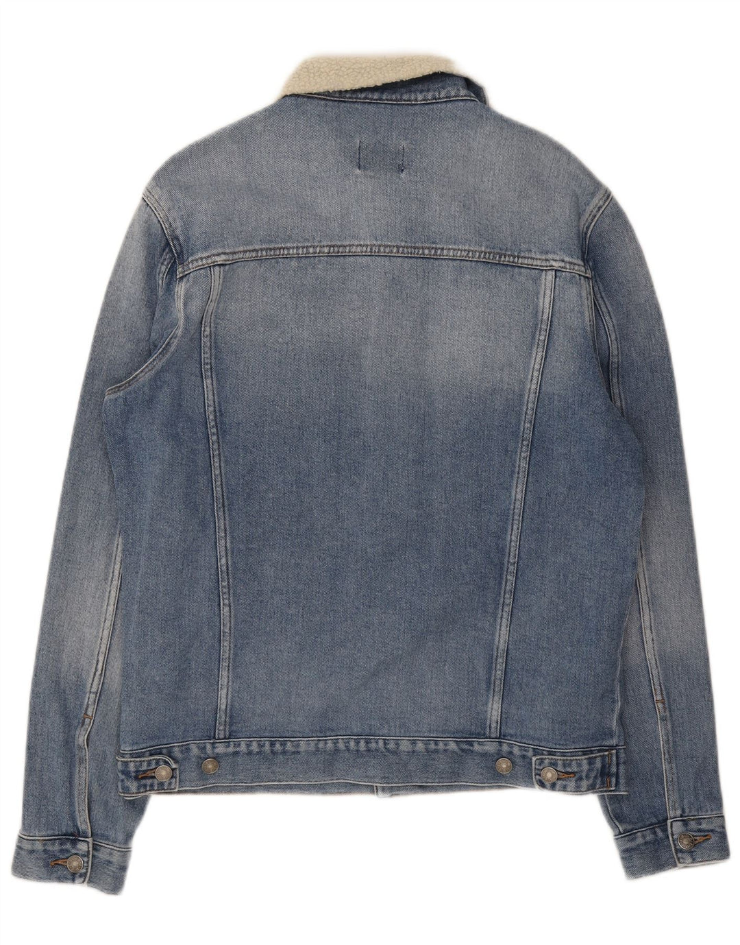 Giacca di jeans Lee Riders da uomo UK 40 Large Blu Colorblock in cotone