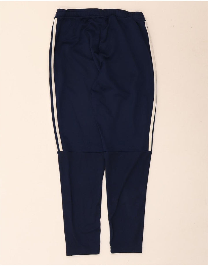 Pantaloni da tuta da uomo Adidas medi in poliestere blu navy