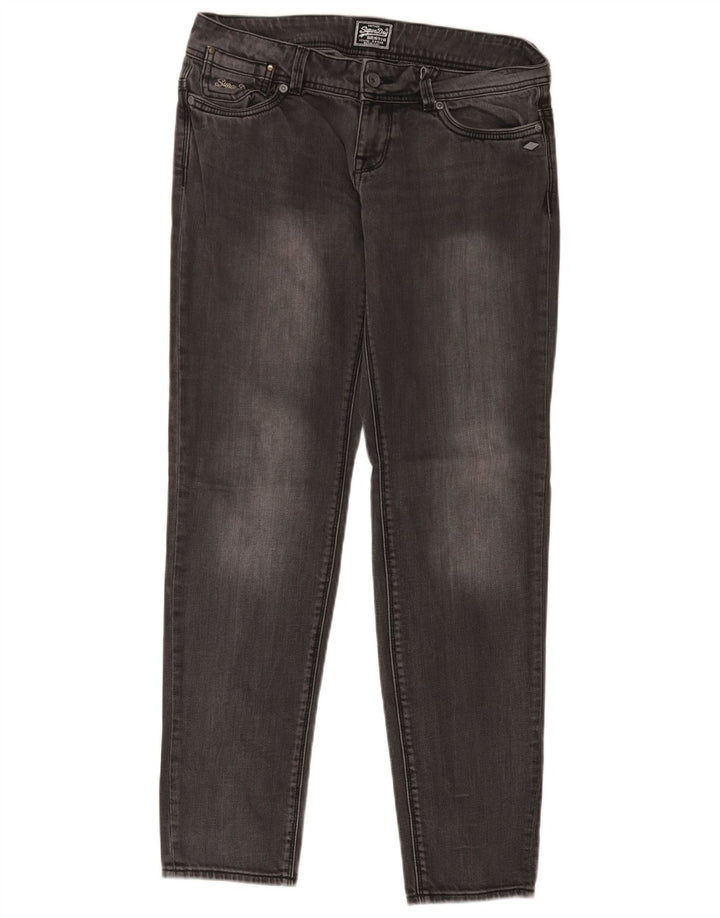 Jeans slim da donna Superdry W29 L32 cotone grigio