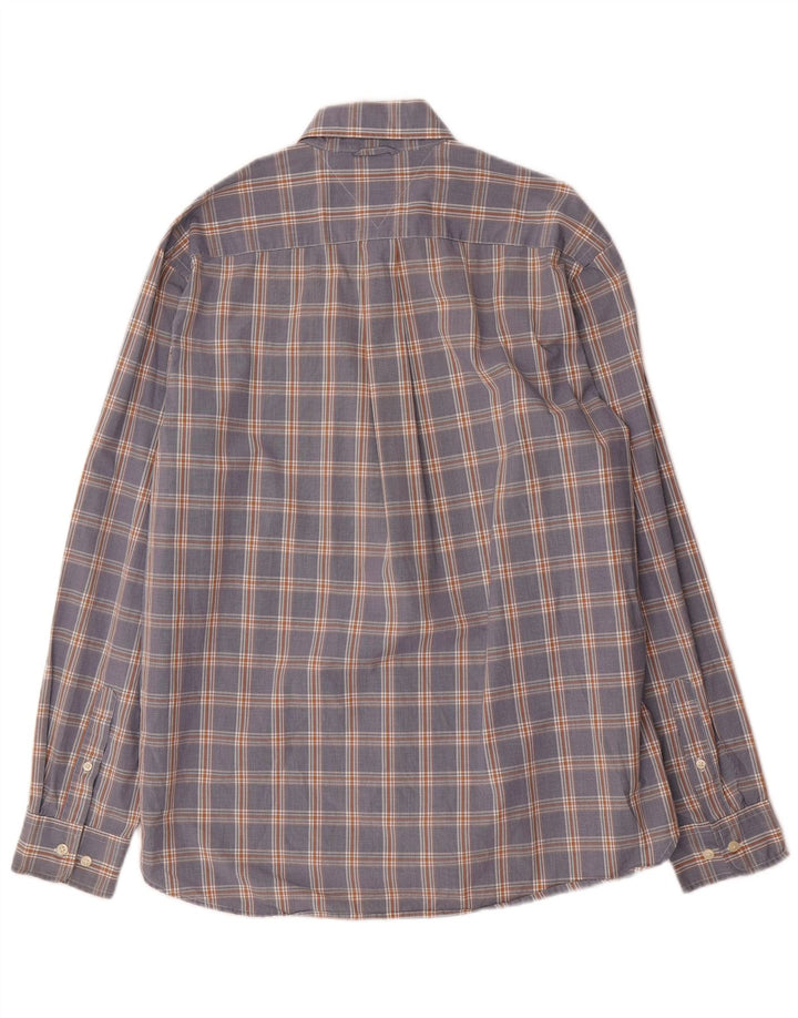 Camicia da uomo Tommy Hilfiger grande in cotone blu