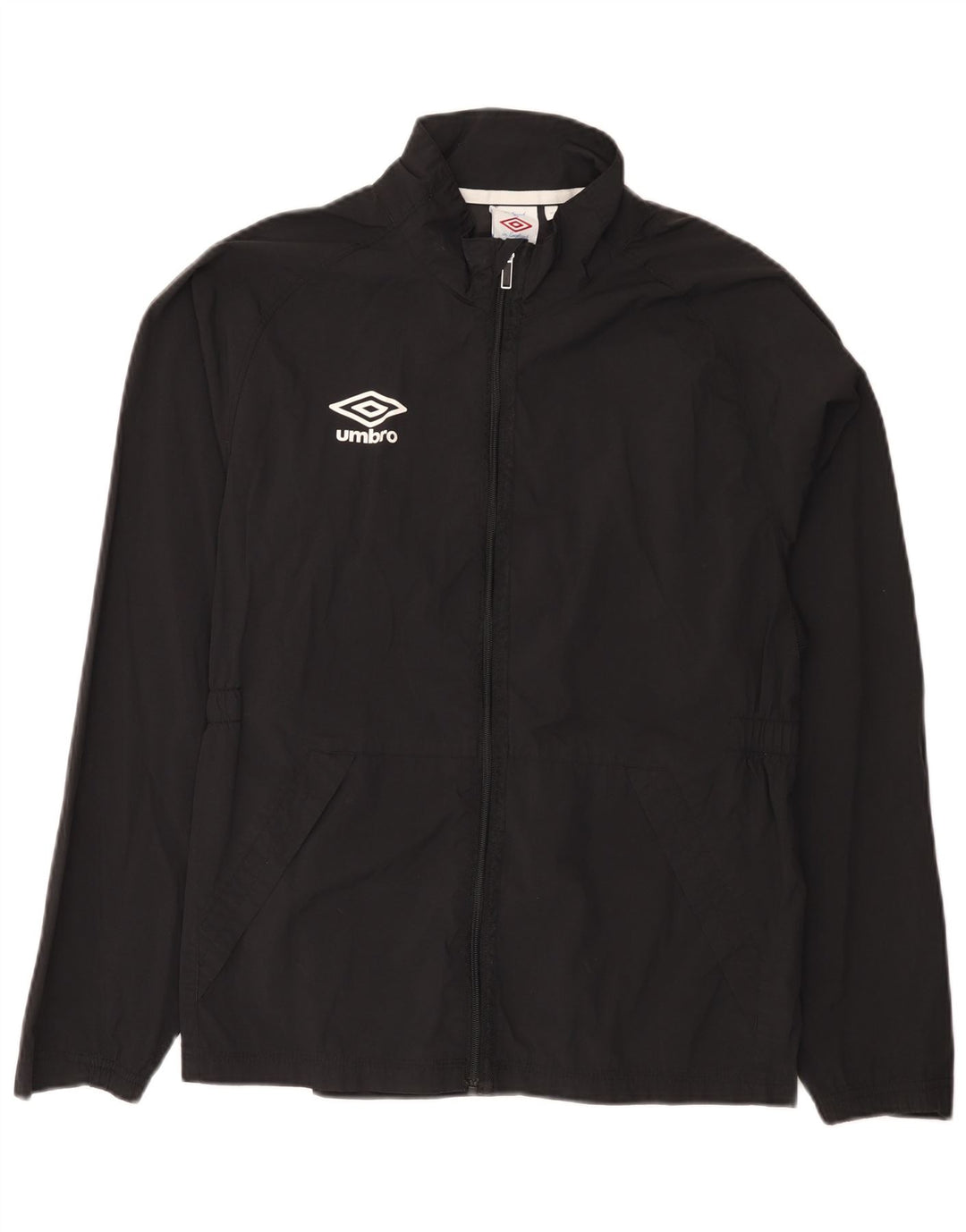 Giacca antipioggia grafica da donna Umbro UK 14 nylon nero medio