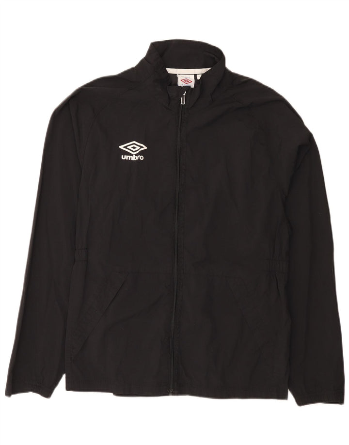 Giacca antipioggia grafica da donna Umbro UK 14 nylon nero medio
