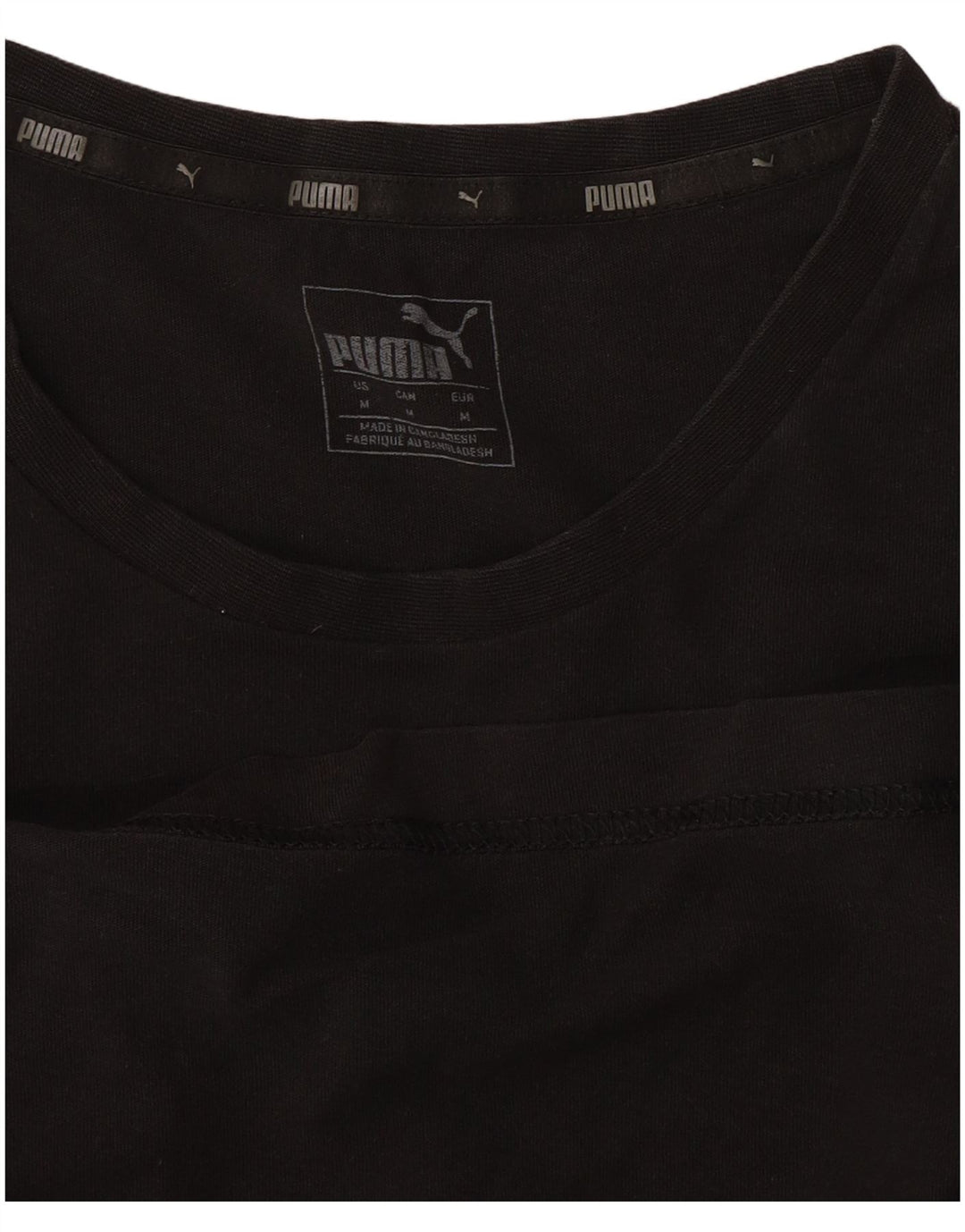 T-shirt Puma da uomo media media nera