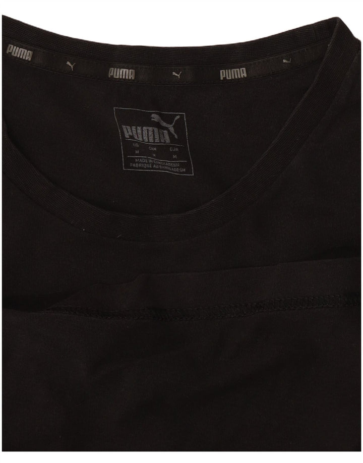 T-shirt Puma da uomo media media nera