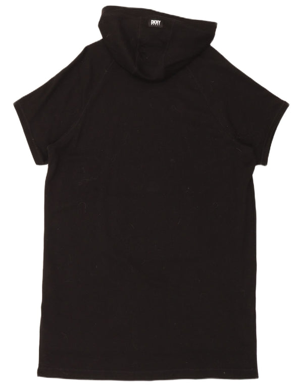 Abiti con cappuccio oversize grafici da donna Dkny UK 6 XS cotone nero