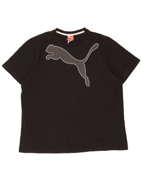 T-shirt grafica da uomo Puma Top 2XL cotone nero