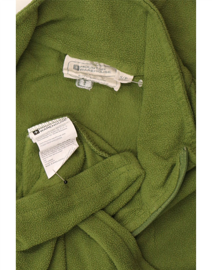 Mountain Warehouse Maglione in pile da uomo con collo con zip piccolo poliestere verde