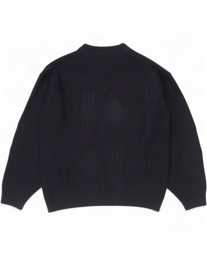 Marks & Spencer Maglione maglione girocollo St. Michael da uomo blu navy medio