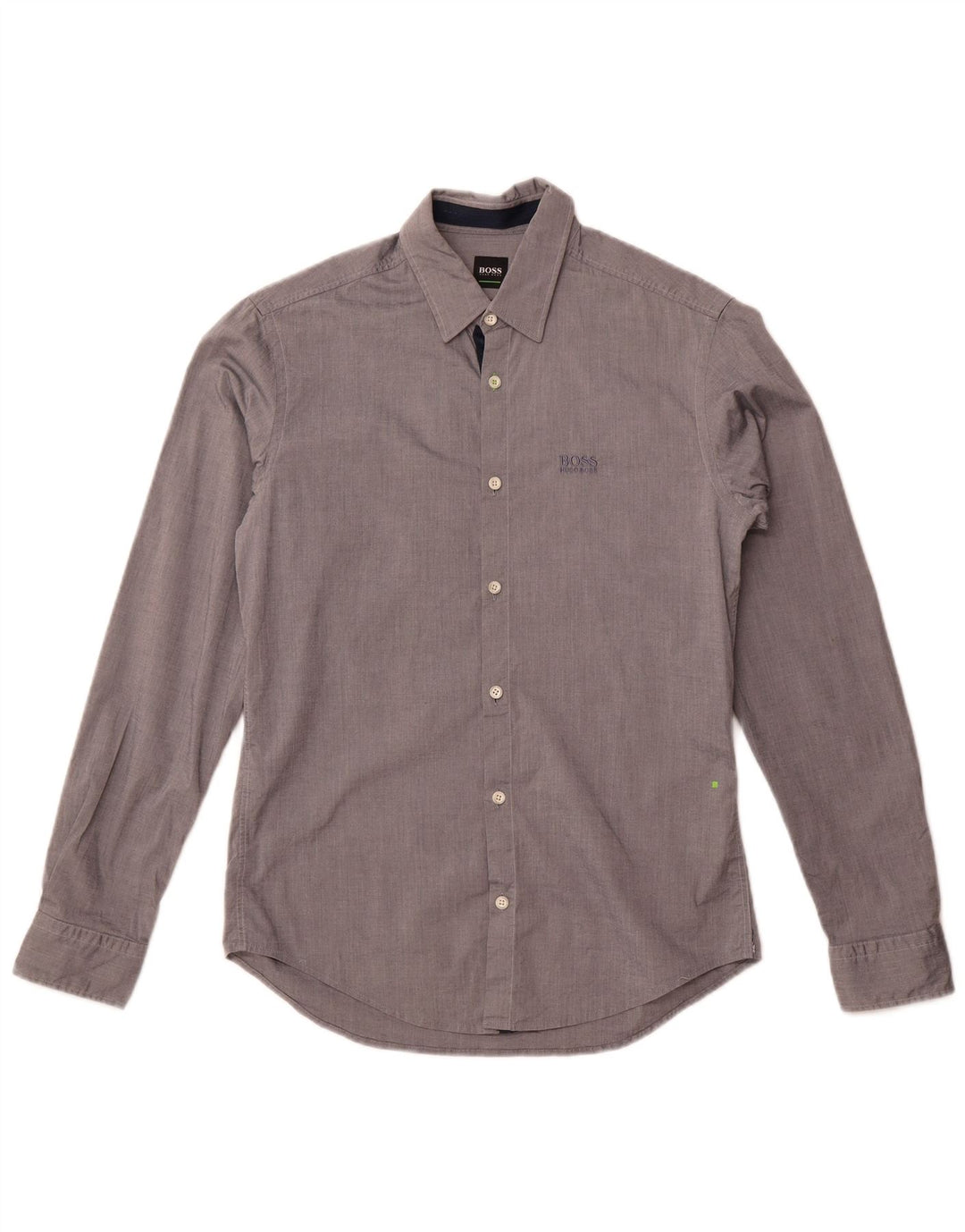 Camicia Hugo Boss da uomo vestibilità regolare piccola in cotone grigio