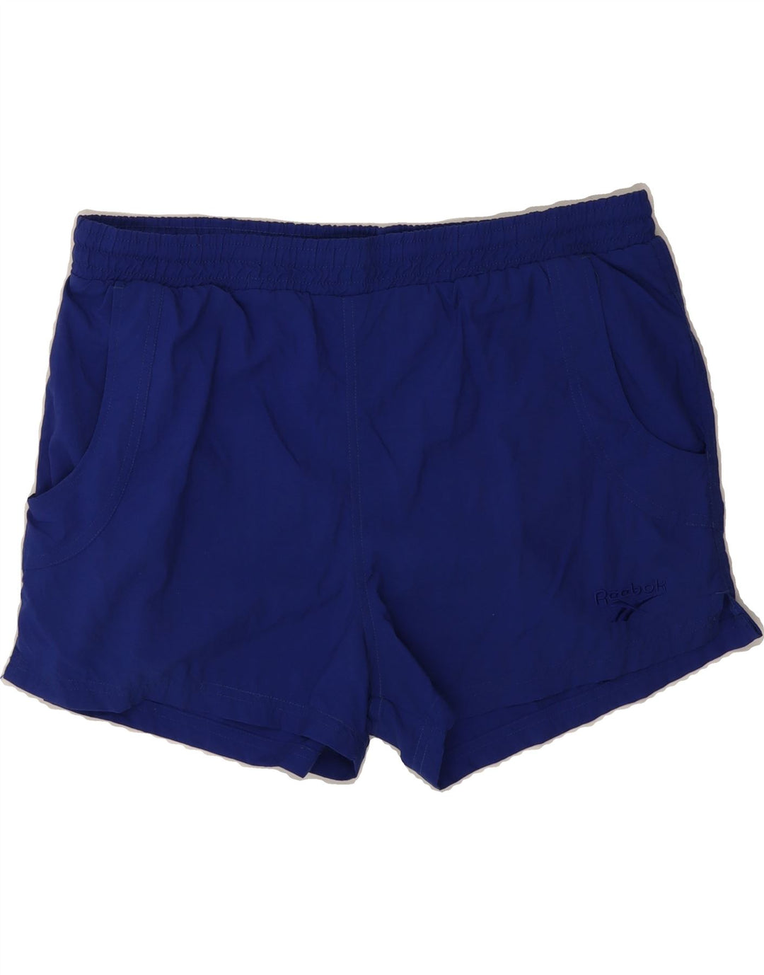 REEBOK Mens Swimming Shorts Small Navy Blue Polyester Vintage Reebok and Second-Hand Reebok from Messina Hembry 
