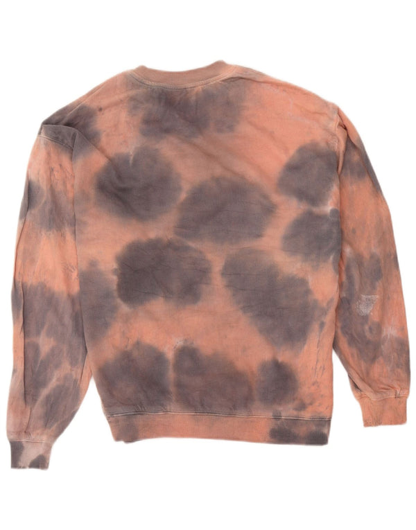 Zara Uomo Felpa con grafica ampia e vestibilità ampia Maglione piccolo multicolore Tie Dye