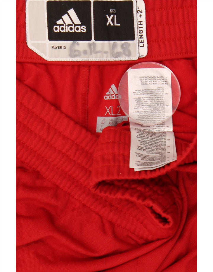 Pantaloni da tuta da uomo ADIDAS 2XL Poliestere rosso