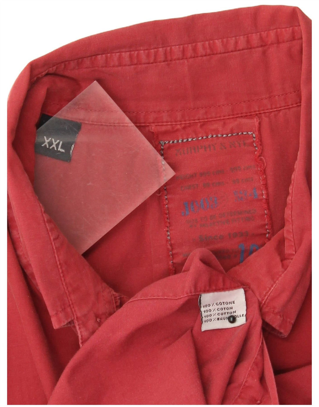 Camicia da uomo Murphy & Nye 2XL cotone rosso