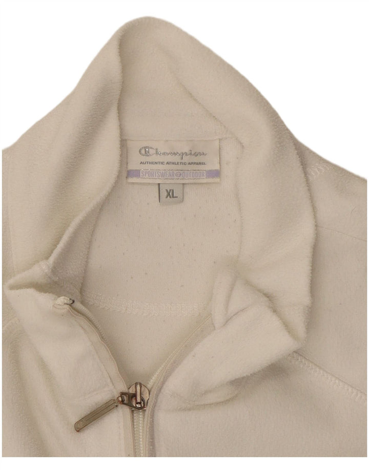 Giacca in pile da donna Champion UK 18 XL Poliestere bianco