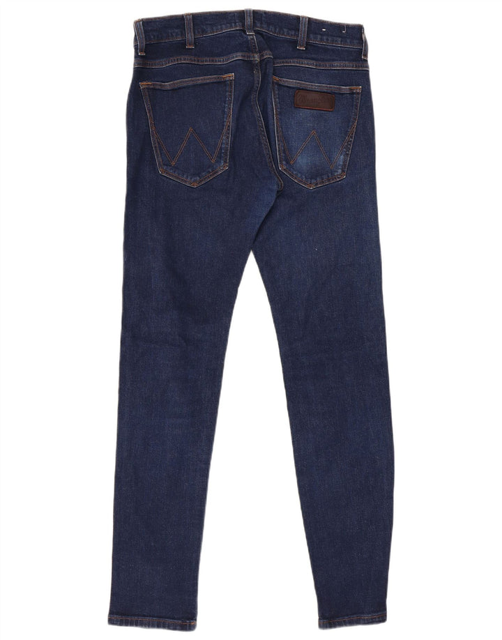 Jeans slim da uomo Wrangler W31 L32 cotone blu navy