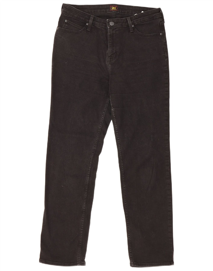 Jeans dritti Marion da donna Lee W32 L31 cotone nero