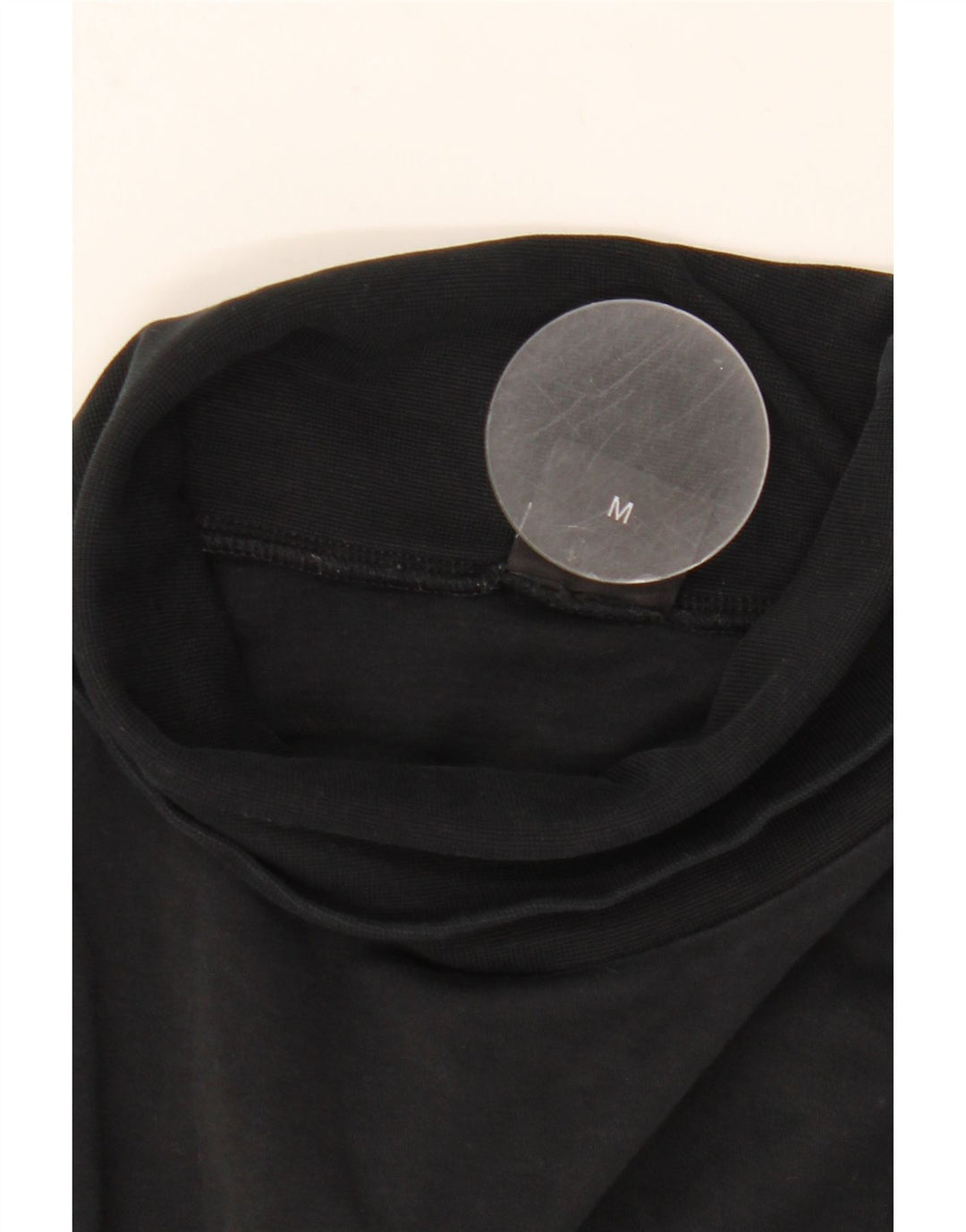 Top HUGO BOSS da uomo con collo alto a maniche lunghe in cotone nero medio