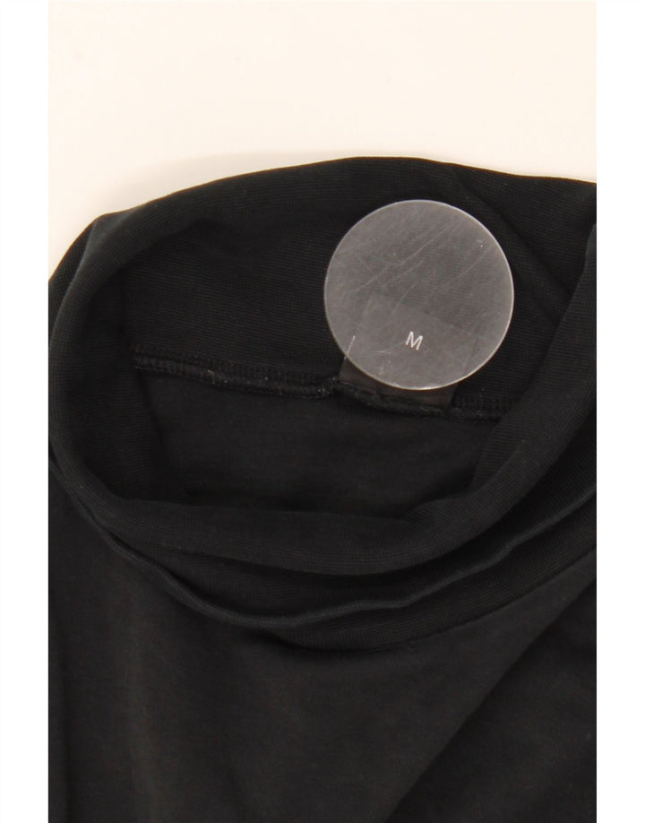 Top HUGO BOSS da uomo con collo alto a maniche lunghe in cotone nero medio