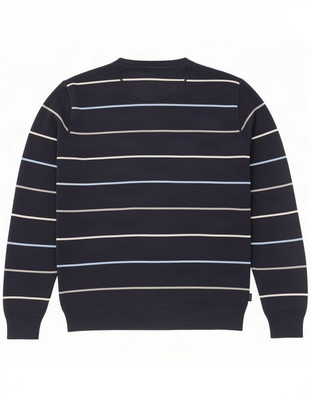 Gant Maglione girocollo da uomo a righe medie blu navy