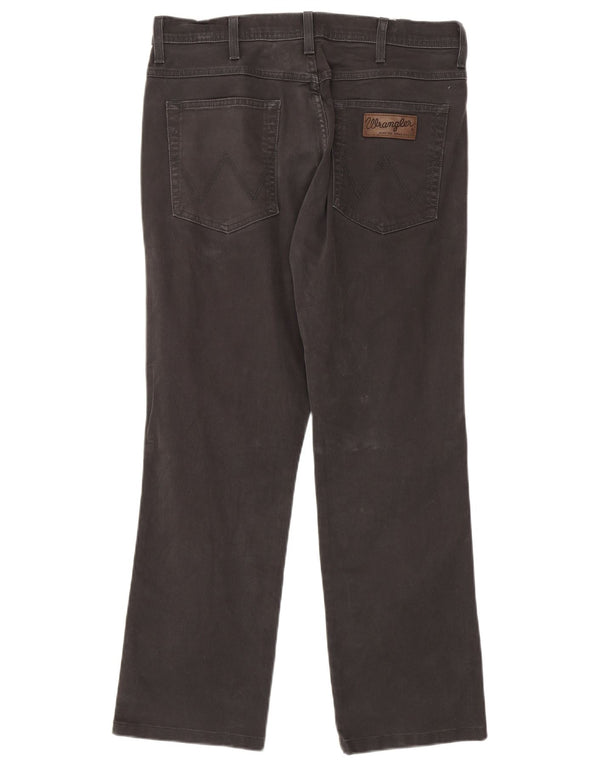 Wrangler Uomo Arizona Jeans dritti elasticizzati W33 L30 Cotone grigio